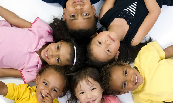A group of smiling children