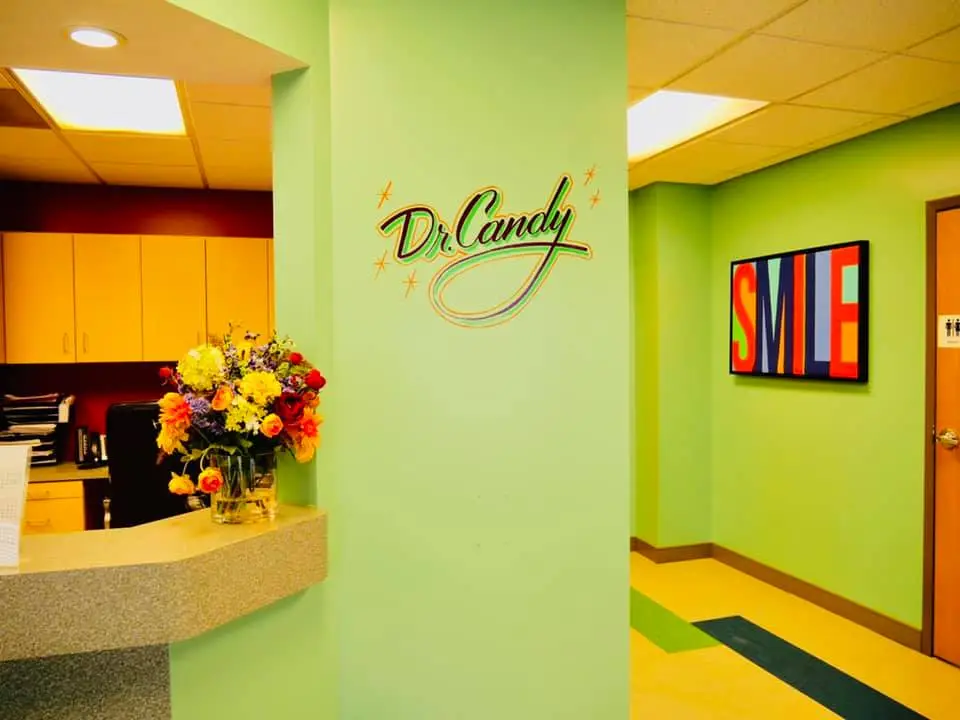 Pediatric Dental Office interior with Smile artwork in Florissant MO